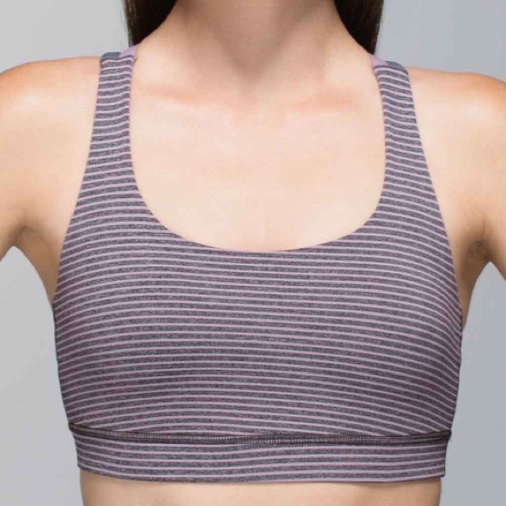 Pink Lululemon Energy Bra, 10